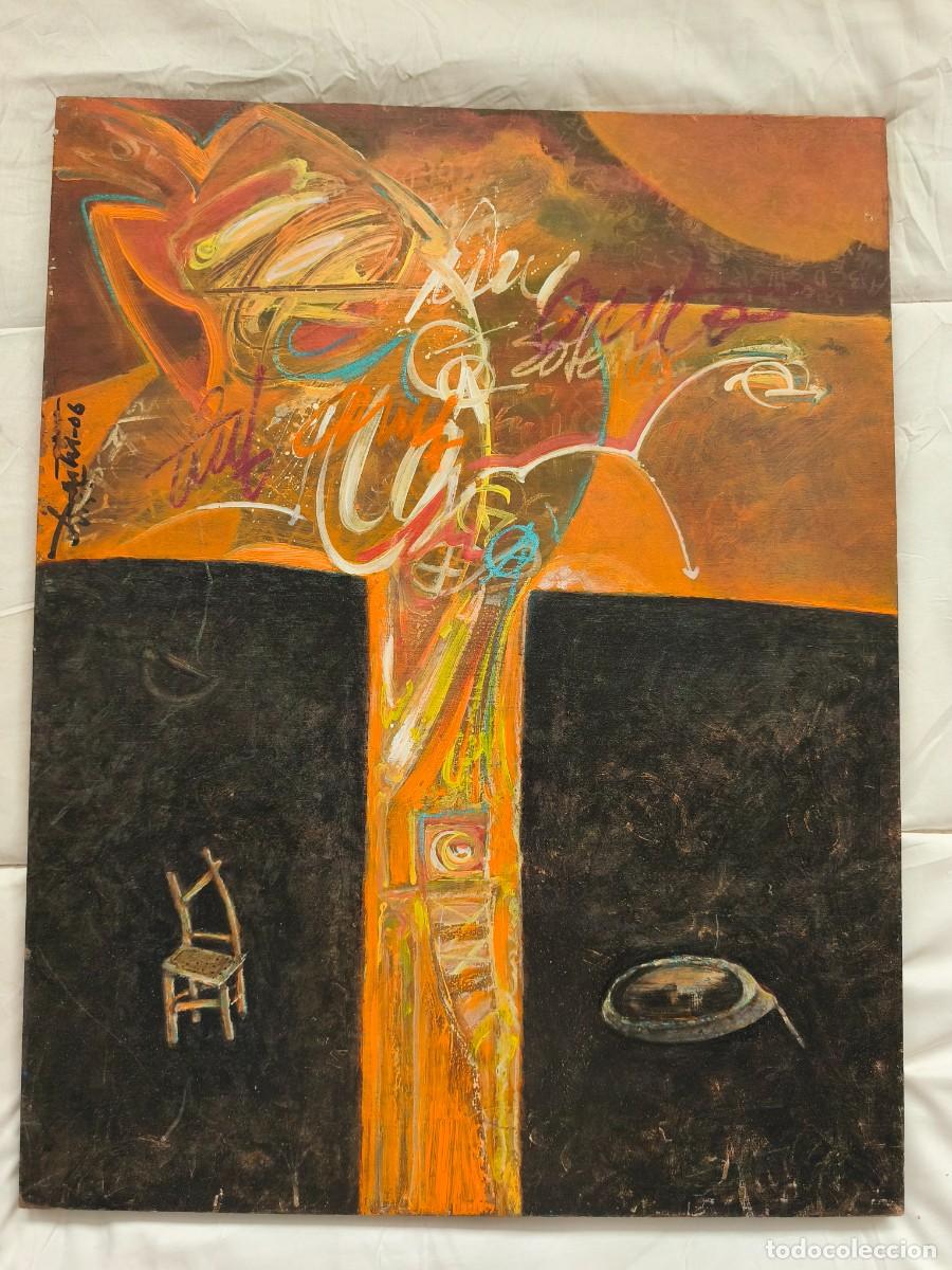 Arte: Abstracto 5 . Arte gallego. Vigo . Artista local . 46 x 59 cm alto.