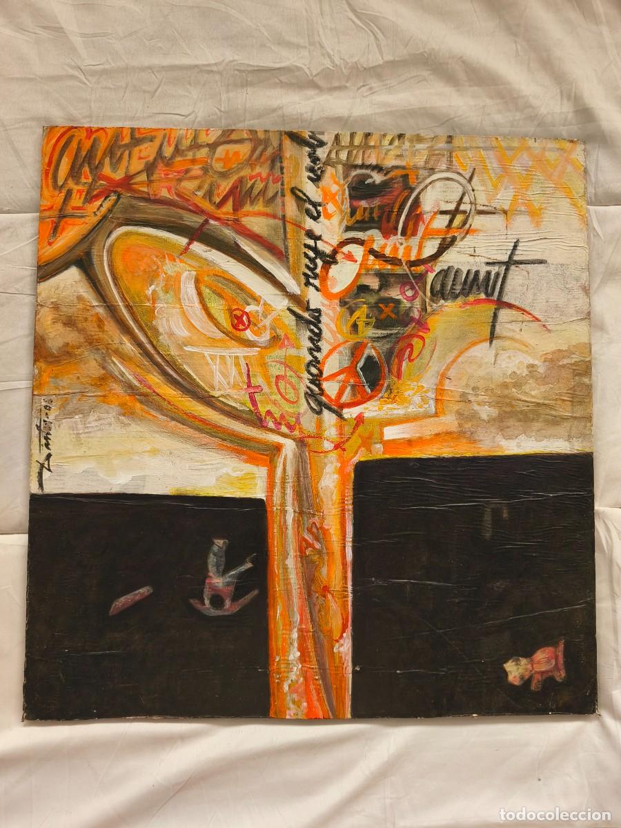 Arte: Abstracto 1 . Arte gallego. Vigo . Artista local . 51 x 54 cm alto.