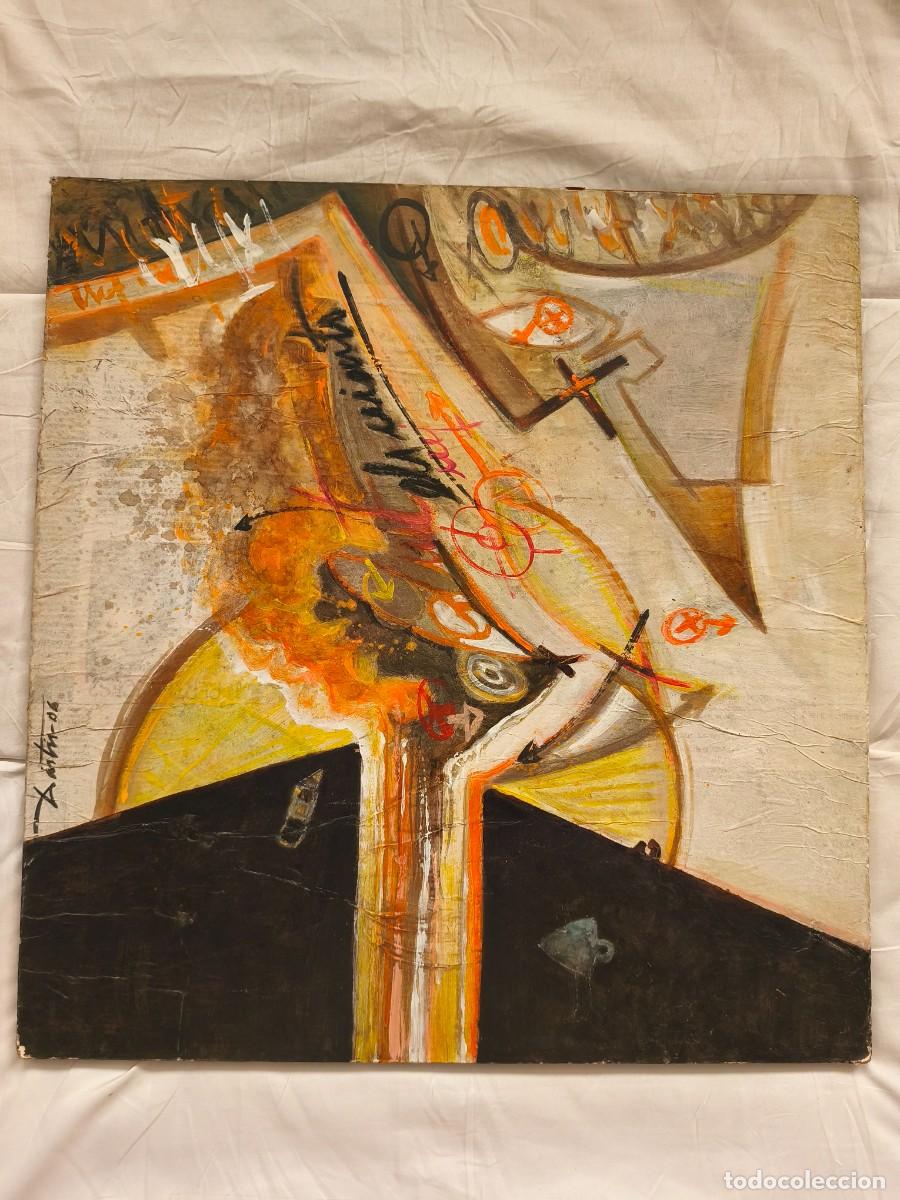 Arte: Abstracto 3 . Arte gallego. Vigo . Artista local . 51 x 54 cm alto.