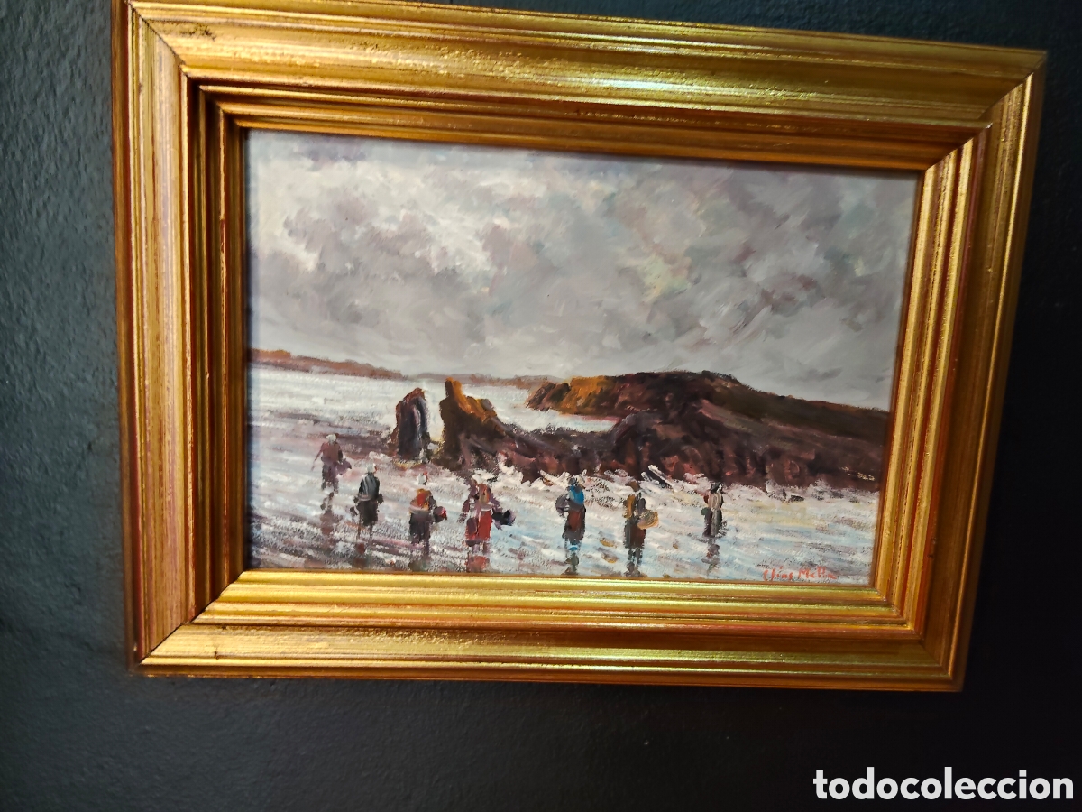 Arte: El&iacute;as Mella &oacute;leo sobre tabla