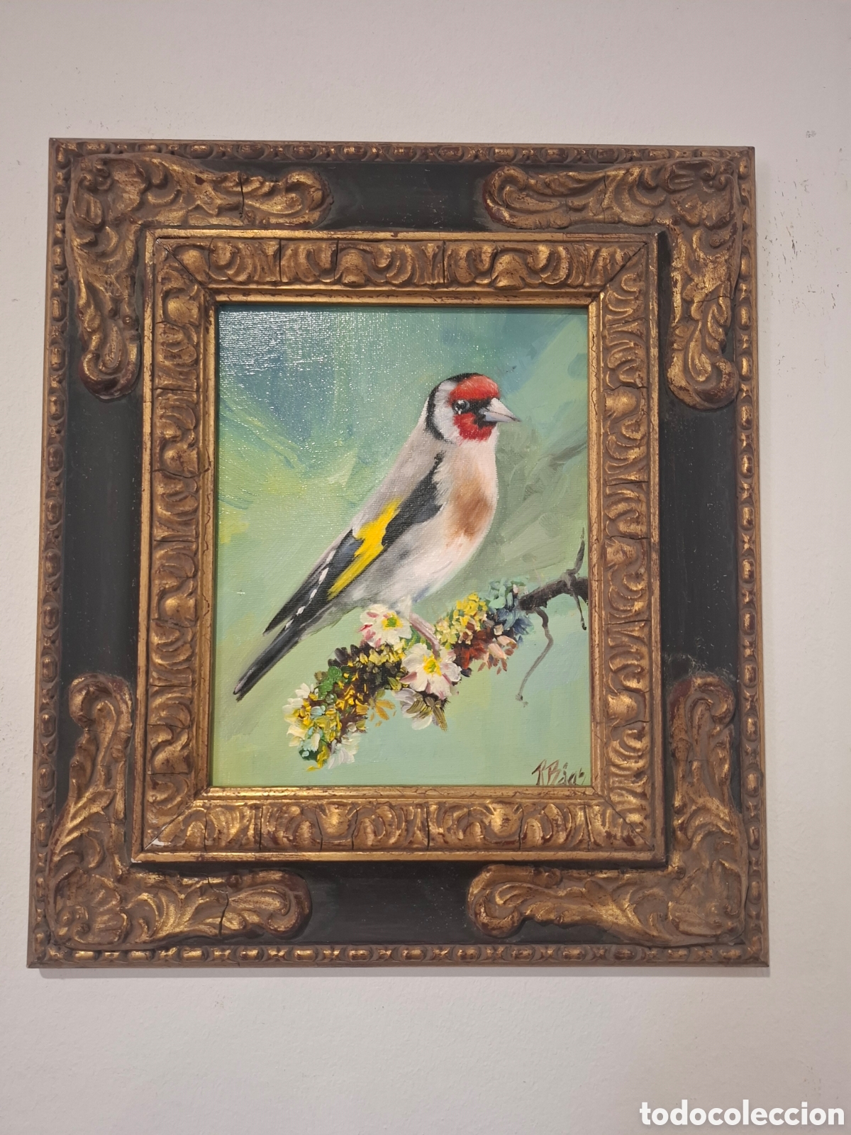Arte: Cuadro al oleo rodrigo baez 39x34