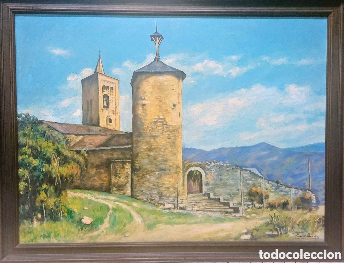 Arte: CASIMIR CASIO BOADA OLEO TELA 54X73 DE 1978 SON DEL PINO EL PALLARS