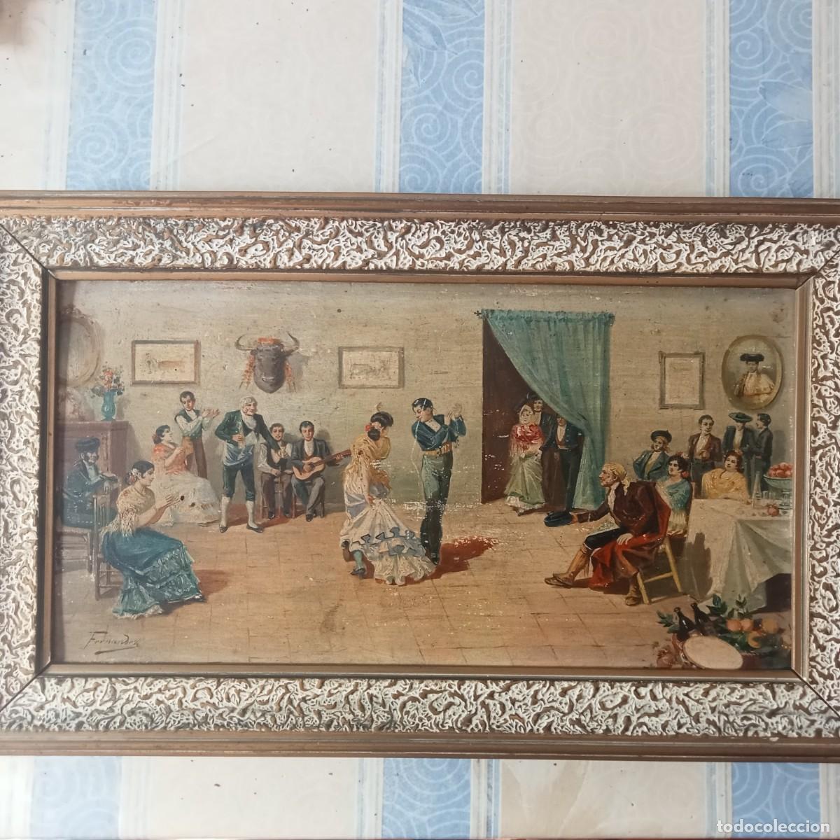 Arte: Oleo sobre tabla. Pintor Fern&aacute;ndez