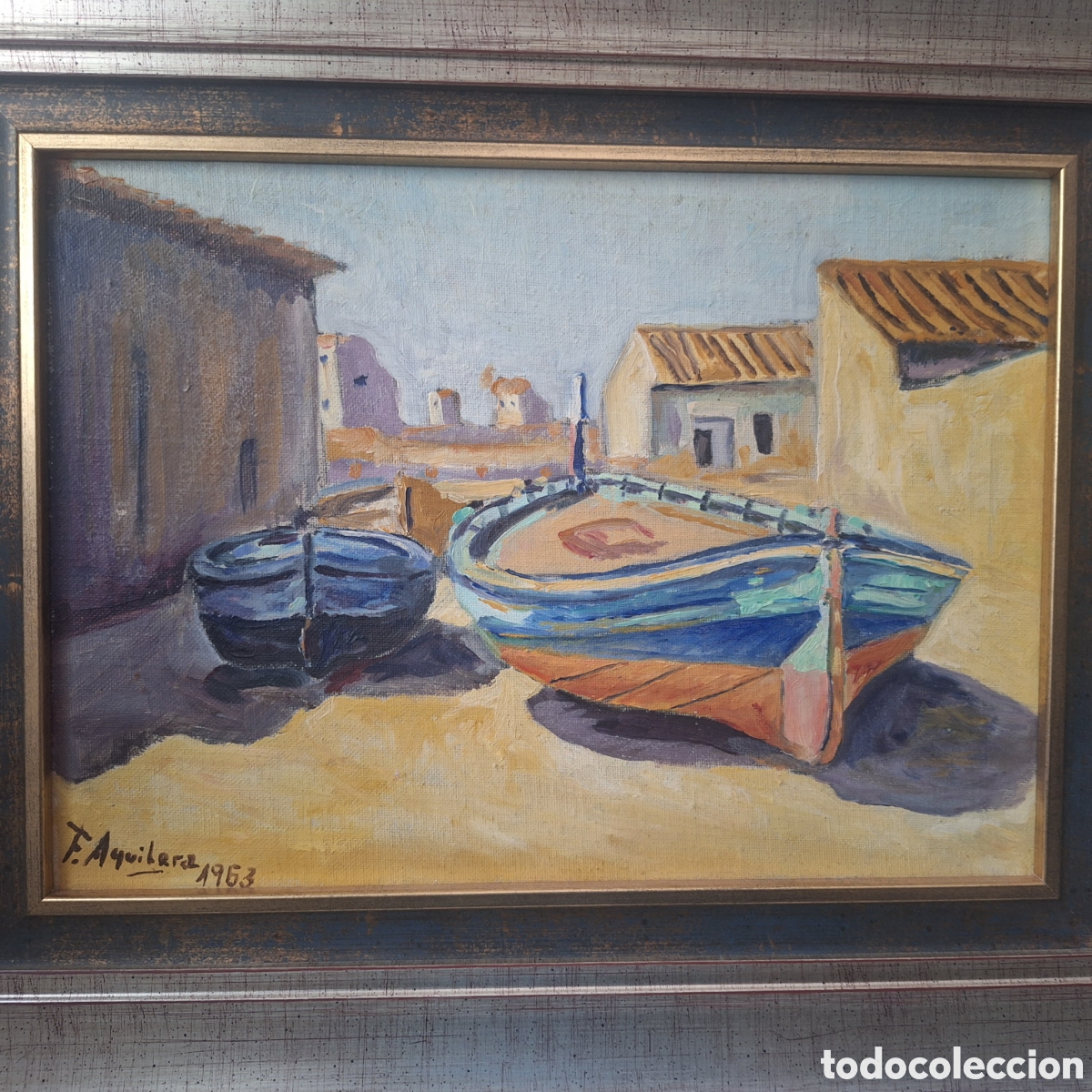 Arte: &Oacute;leo Florencio Aguilera &rdquo;Pueblo Pesquero&rdquo;