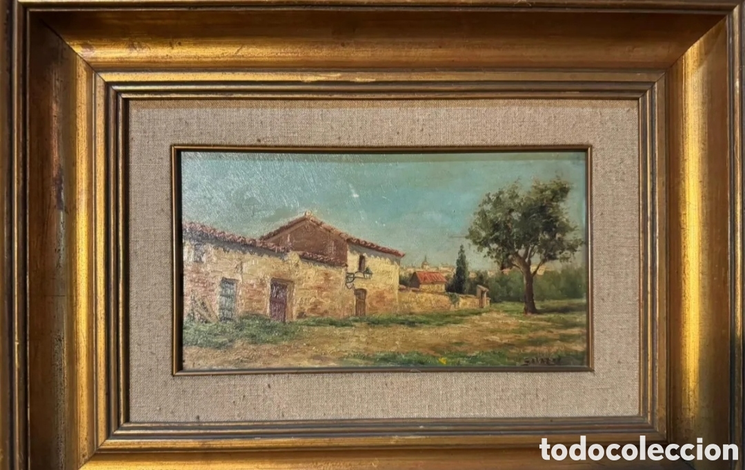 Arte: &Oacute;leo sobre lienzo Salazar 25x40