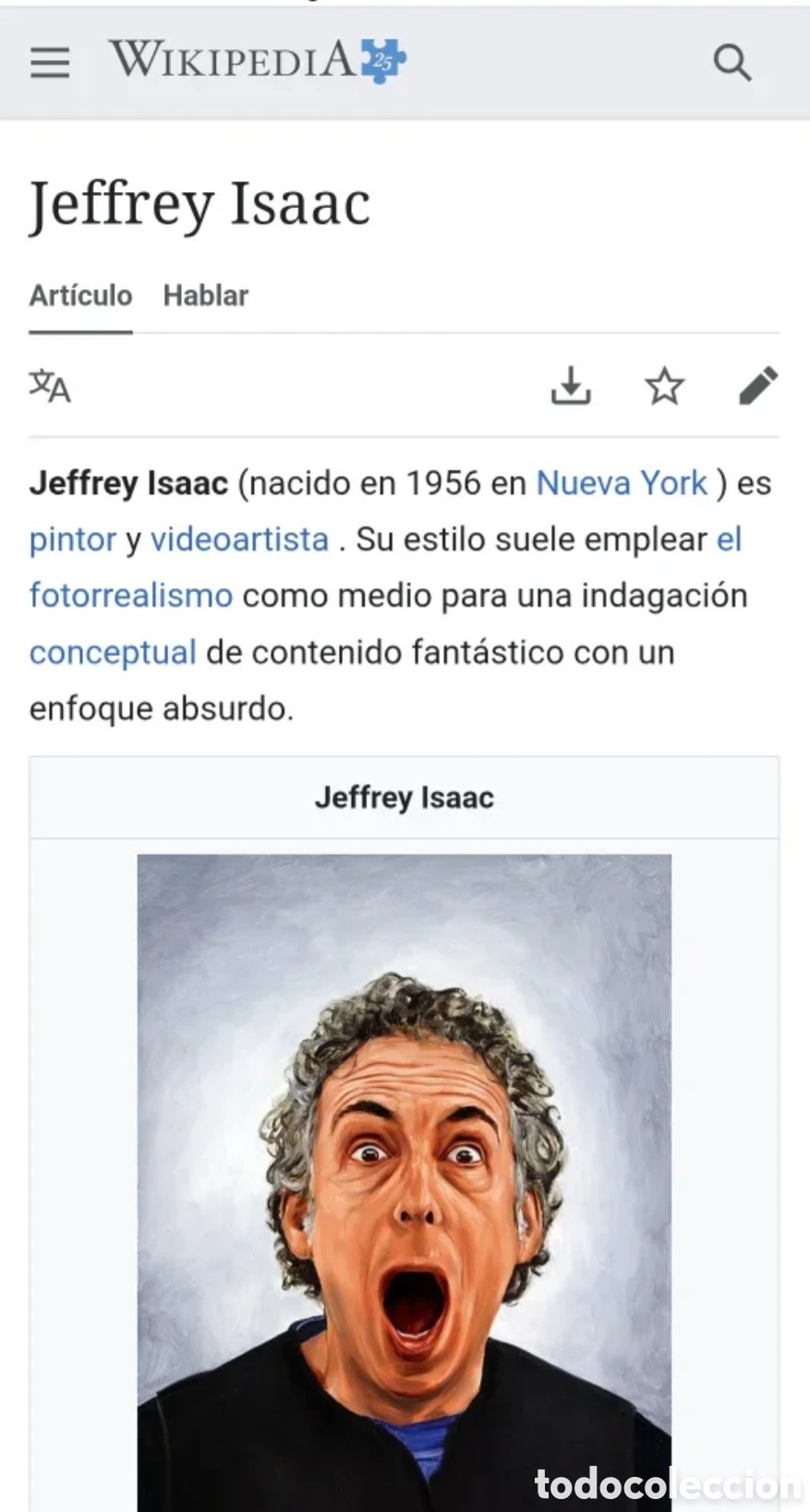 Arte: Cuadro original de Jeffrey Isaac - Foto 4