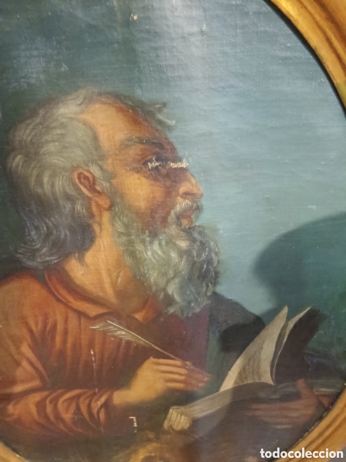 Arte: &Oacute;leo sobre lienzo pegado a tablas - Foto 2