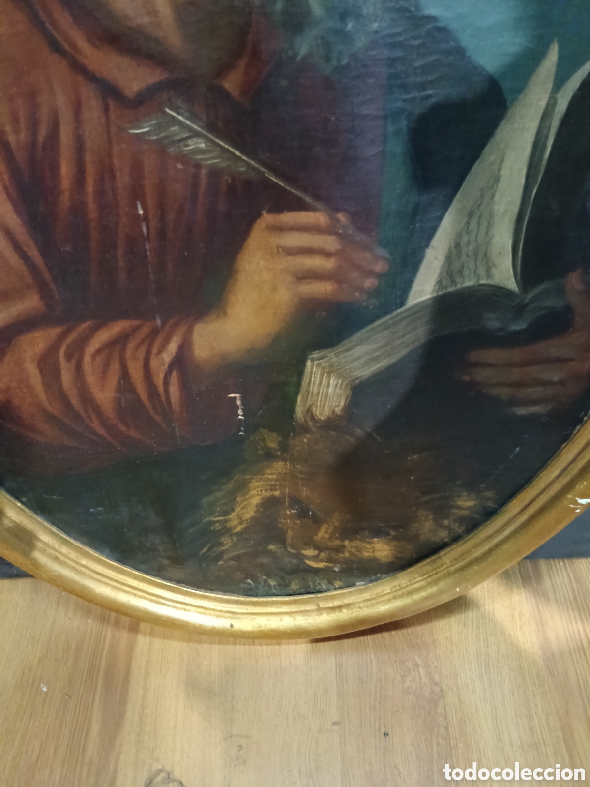 Arte: &Oacute;leo sobre lienzo pegado a tablas - Foto 3