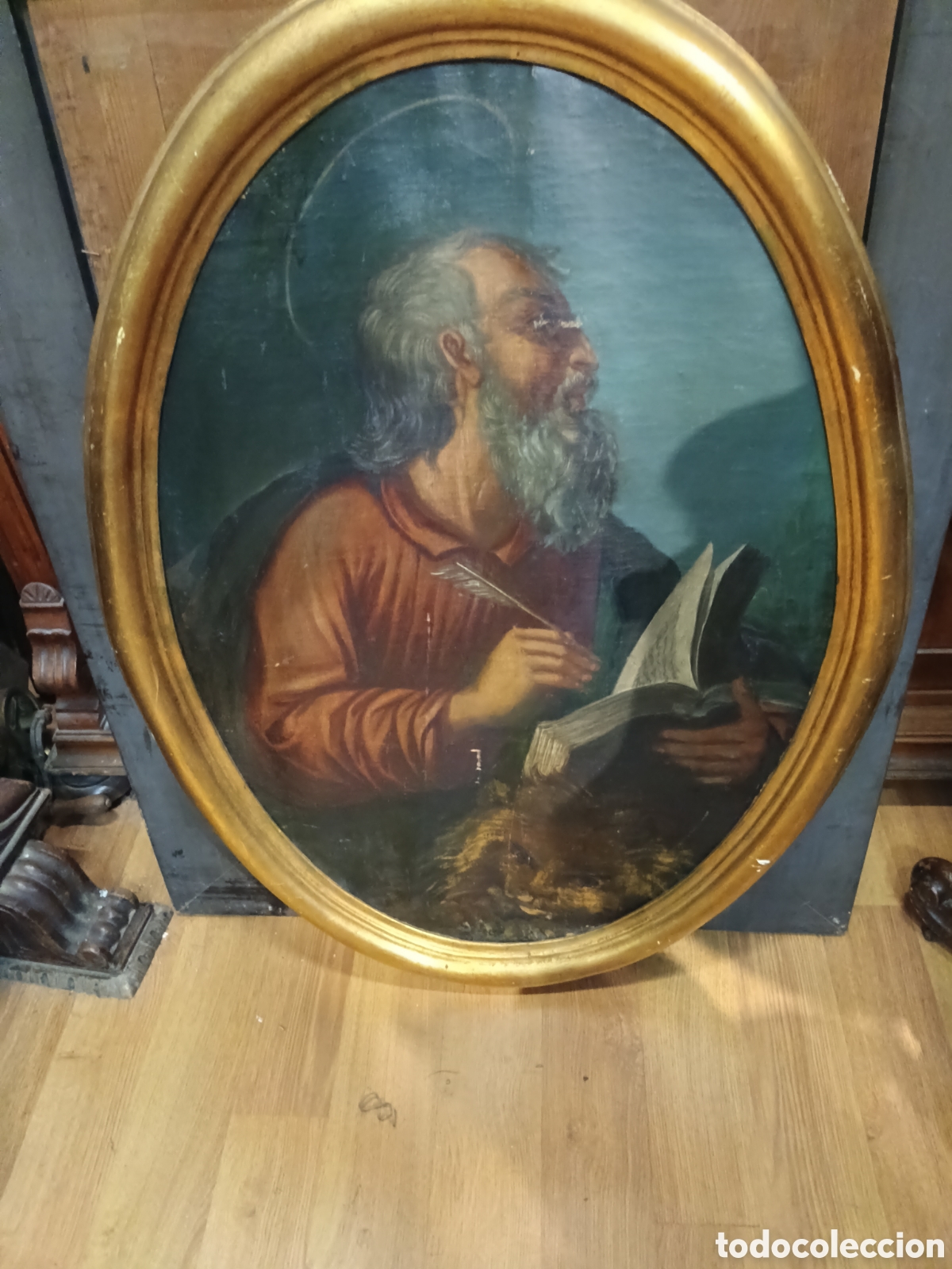Arte: &Oacute;leo sobre lienzo pegado a tablas