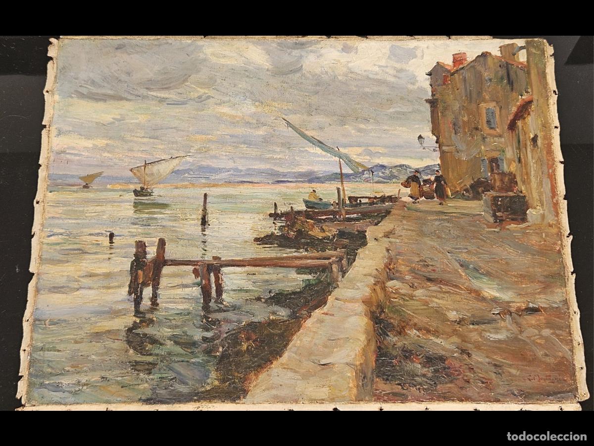 Arte: Louis Agr&iacute;col Montagn&eacute; , &ldquo;paisaje&rdquo;oleo sobre lienzo, medidas 54 x72 cent&iacute;metros
