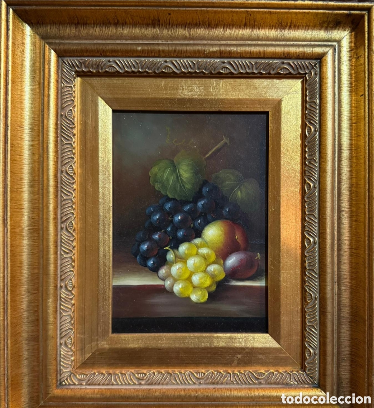 Arte: &Oacute;leo sobre tabla bodeg&oacute;n Ruso - Foto 1