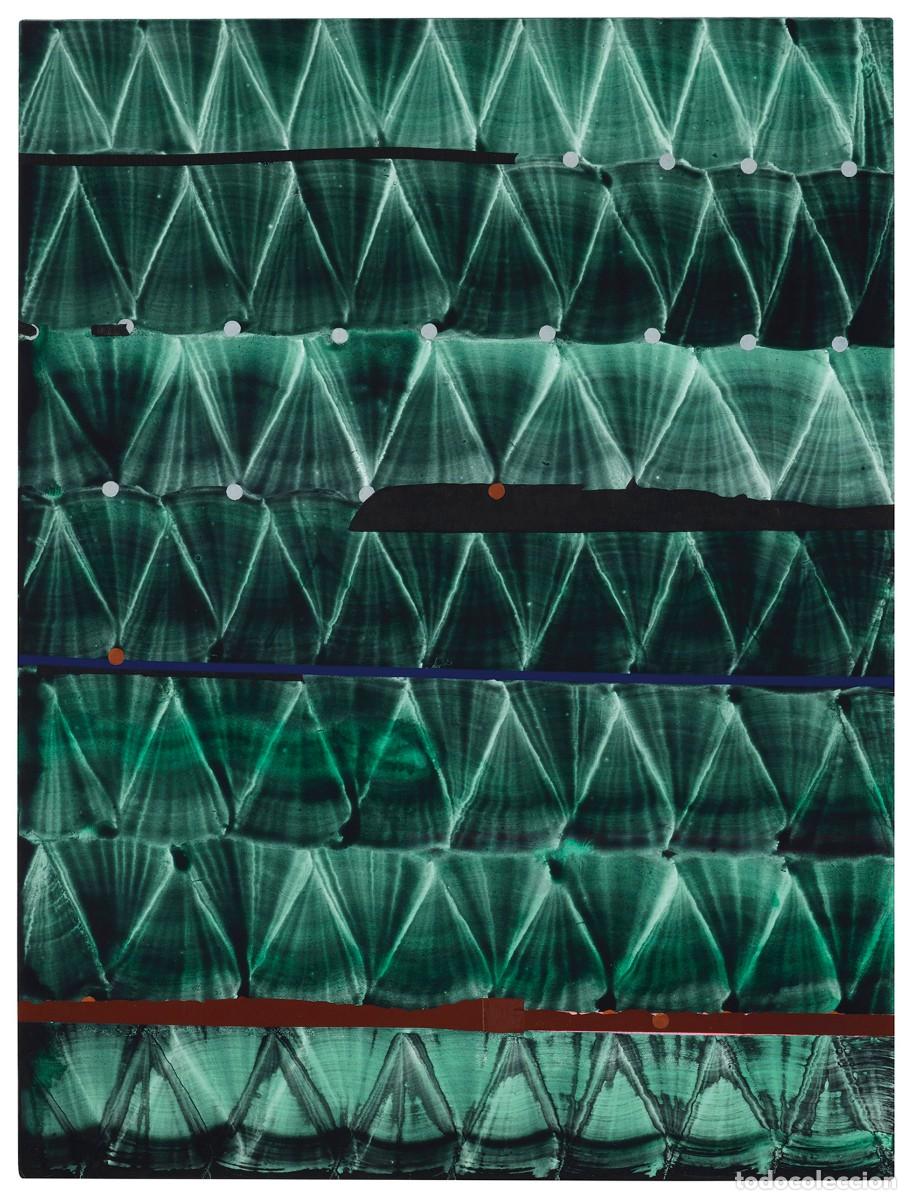 Kunst: JUAN USL&Eacute; (B. 1954) . INARI (NORTE) Original painting . Signed, titled and dated 61.6 x 46.3 cm