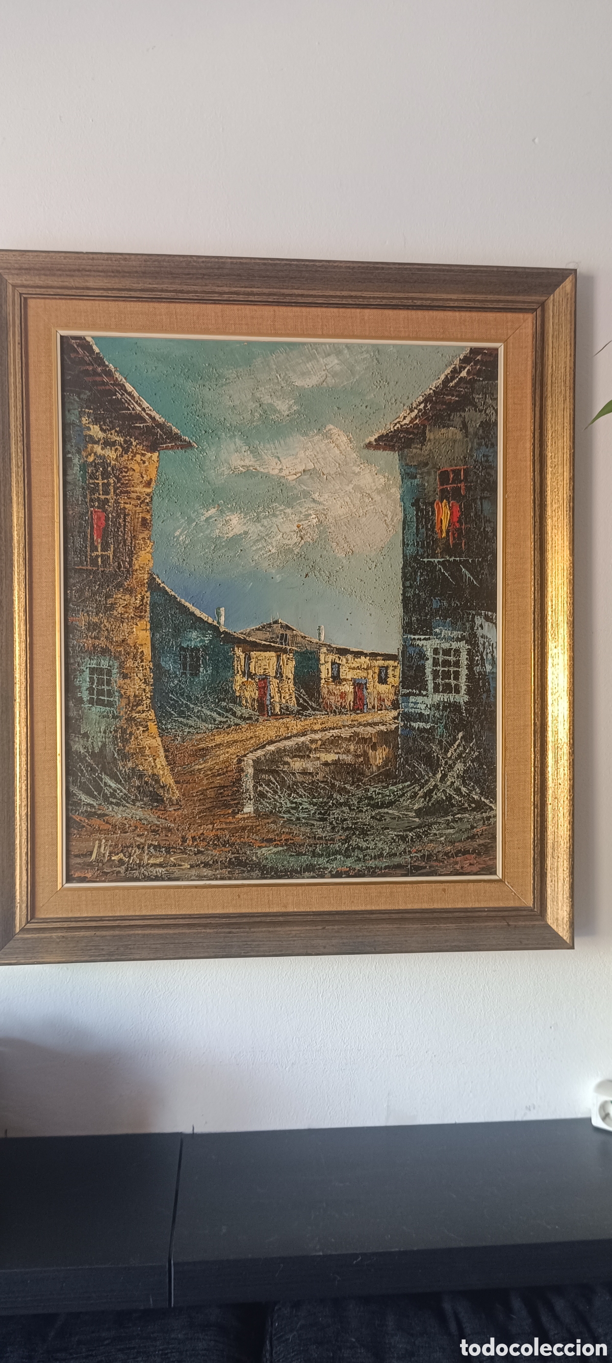 Arte: Oleo sobre lienzo enmarcado