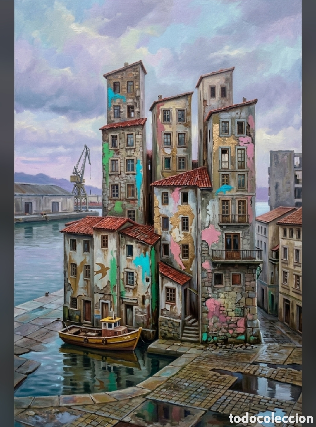 Arte: Impresionante &oacute;leo sobre lienzo Carlos Santos