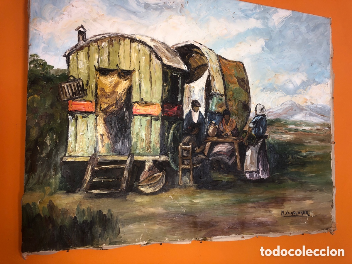 Arte: Olor sin bote lienzo costumbrista