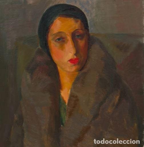 Arte: RETRATO DE MUJER CON ABRIGO DE PIEL. J&Oacute;ZEF SPERBER. &Oacute;LEO SOBRE LIENZO. POLONIA. 1931.