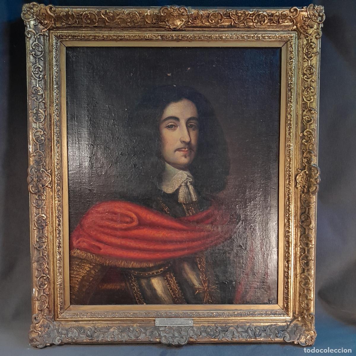 Arte: A-565. PHILIPPE DE CHAMPAIGNE (1602-1674). &Oacute;LEO SOBRE LIENZO. RETRATO LUIS XIII. SIGLO XVII.