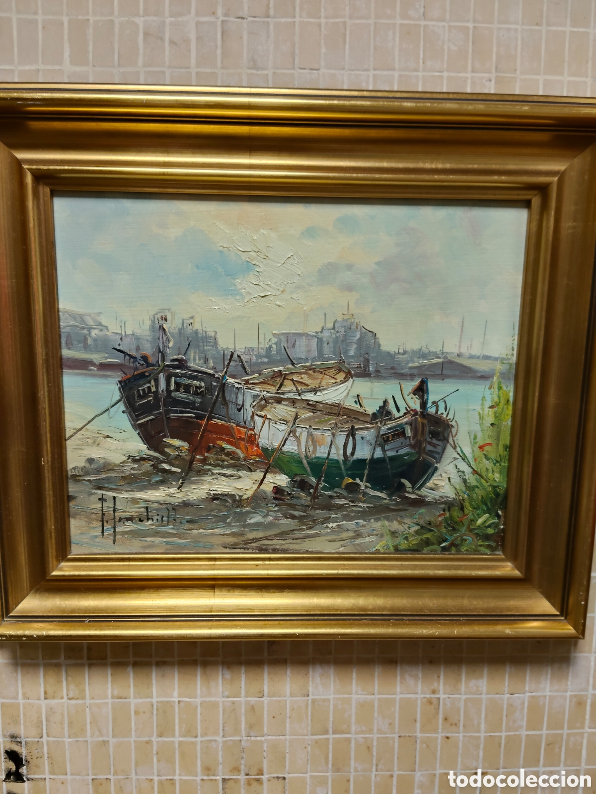 Arte: &Oacute;leo sobre lienzo MARINA