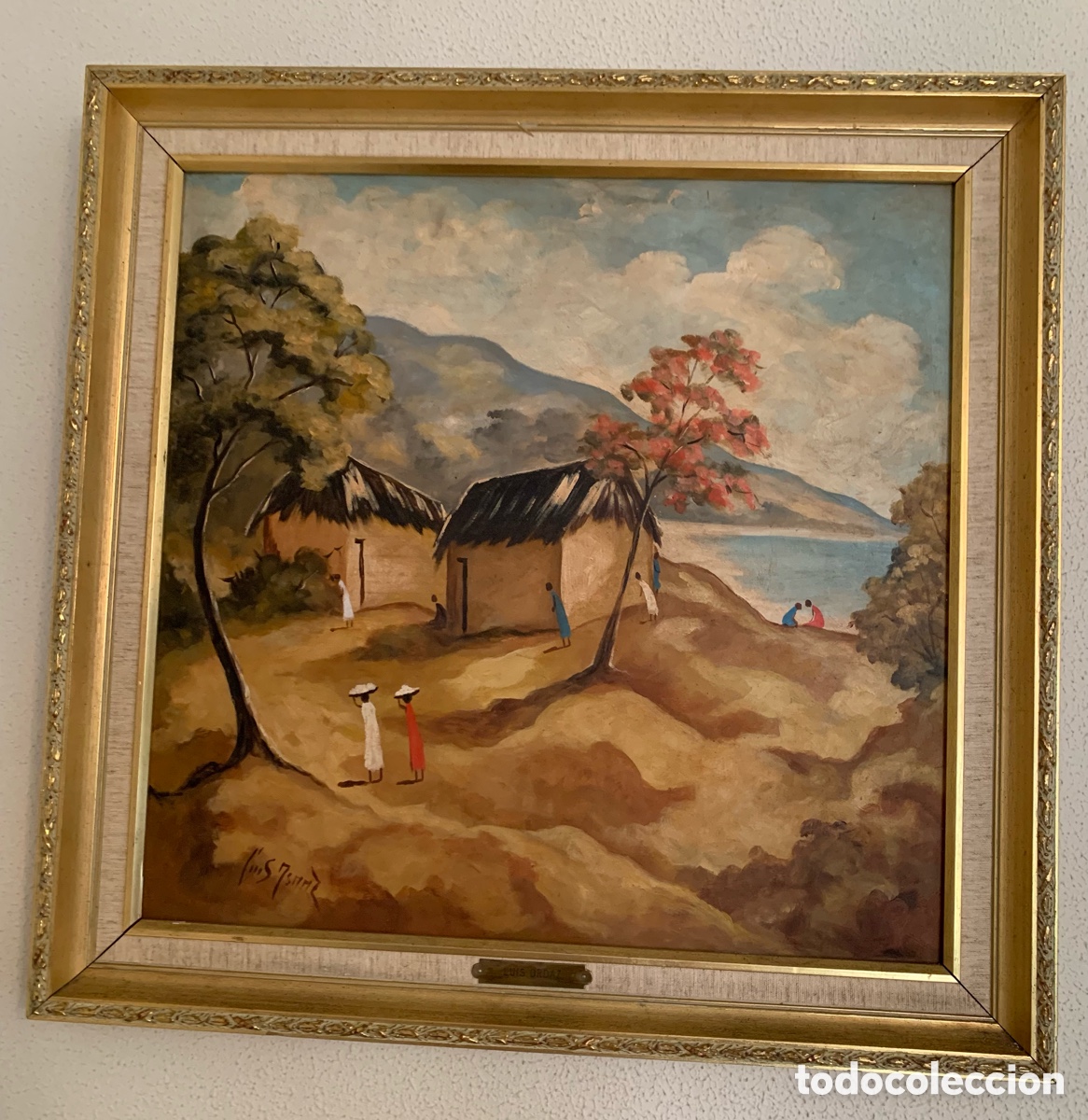 Arte: &oacute;leo original, cuadro firmado, arte latinoamericano, paisaje, coleccionismo, enmarcado.