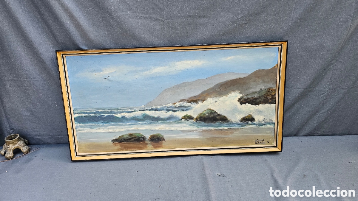 Arte: Antiguo &oacute;leo sobre lienzo