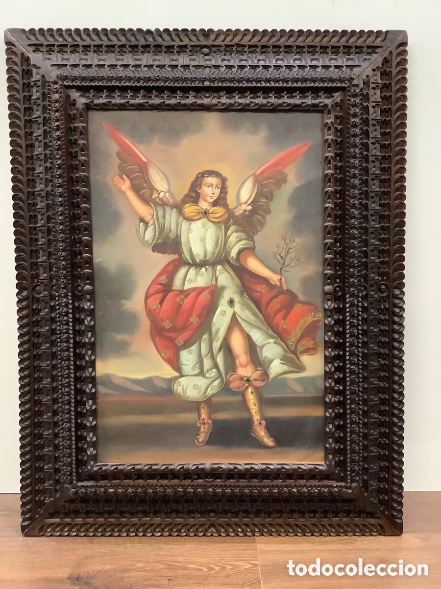 Arte: OLEO SOBRE TABLA DE GRAN TAMA&Ntilde;O ARTE CUZQUE&Ntilde;O