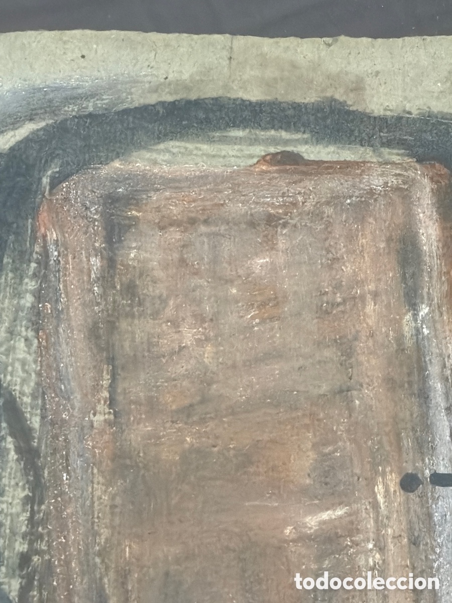 Arte: MODEST CUIXART. &ldquo;Composici&oacute;n abstracta&rdquo;. T&eacute;cnica mixta - Foto 4