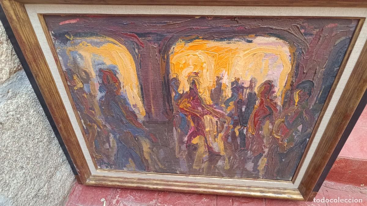 Arte: Oleos de Mart&iacute;n Carral a&ntilde;os 80, metro y tenebrismo,