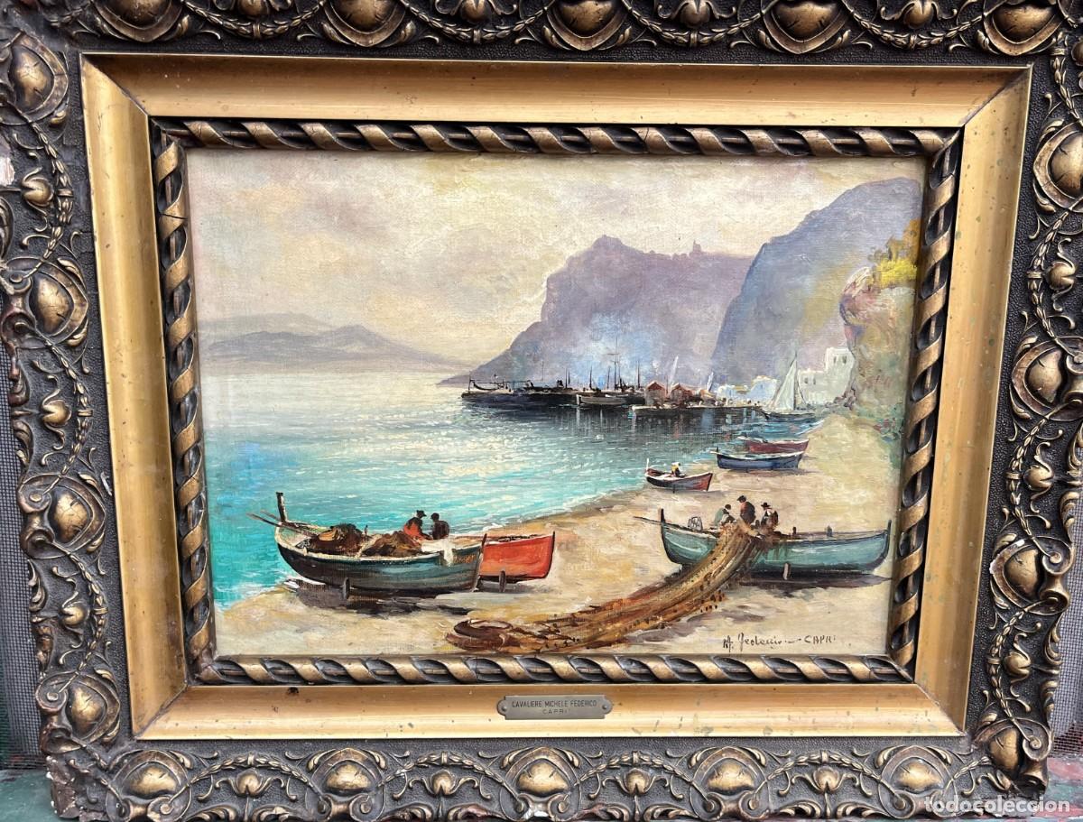 Arte: FEDERICO Michele (1884-1966) Atribuido. Pintor italiano - &Oacute;leo sobre tela.