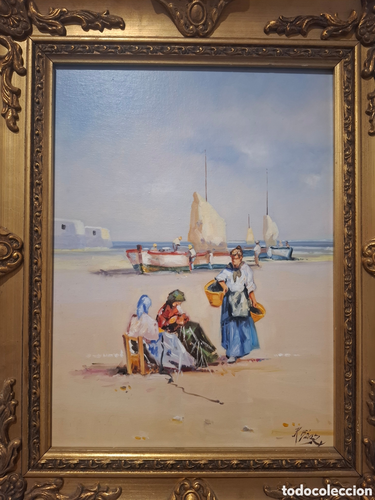 Arte: Cuadro oleo rodrigo baez 54x43 - Foto 2