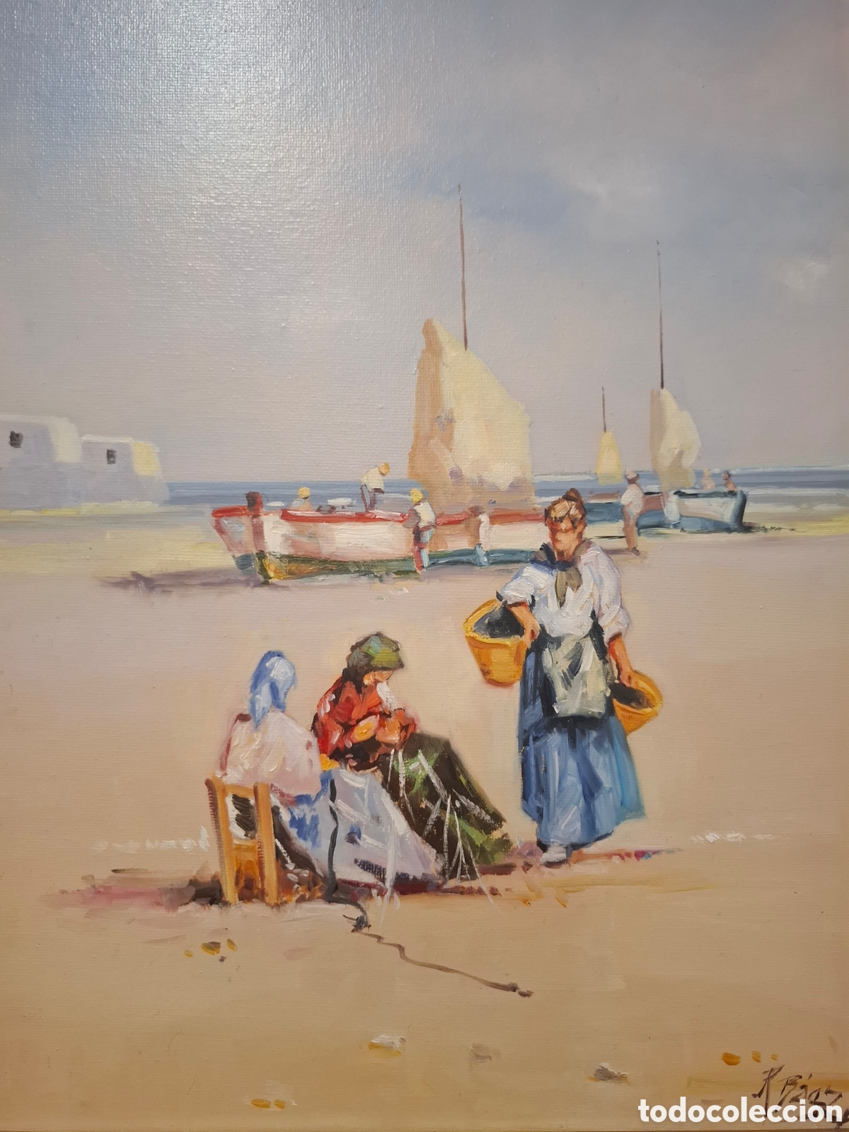 Arte: Cuadro oleo rodrigo baez 54x43 - Foto 3