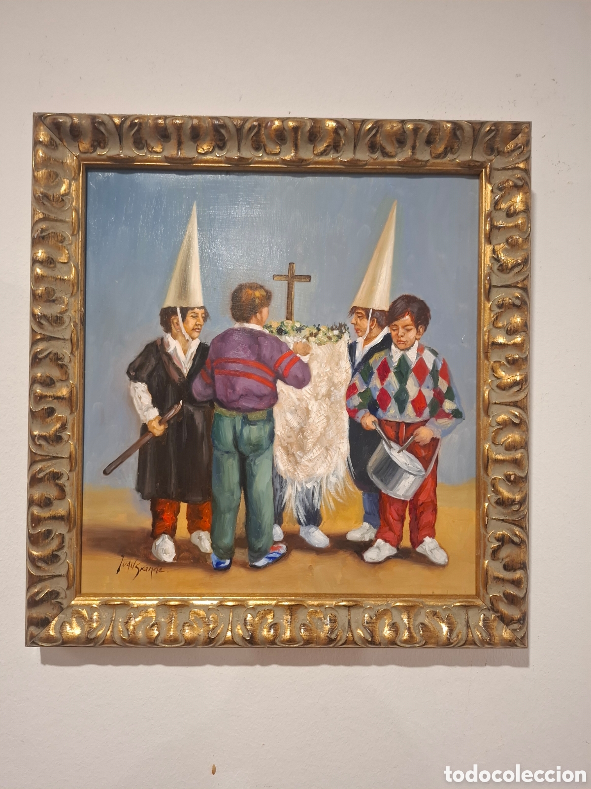 Arte: Oleo sobre tabla juan grande 42x40
