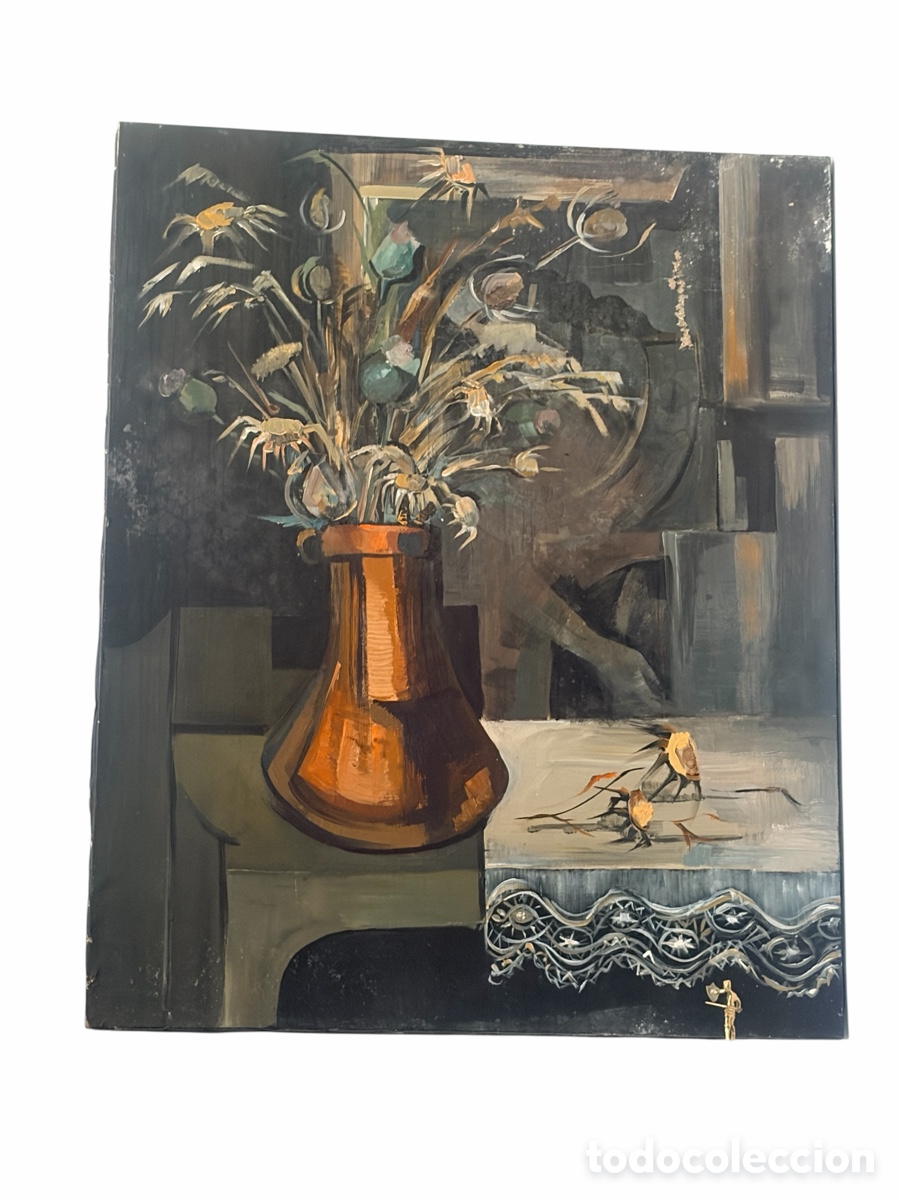 Arte: Bodeg&oacute;n. &Oacute;leo sobre lienzo. E, Gimeno