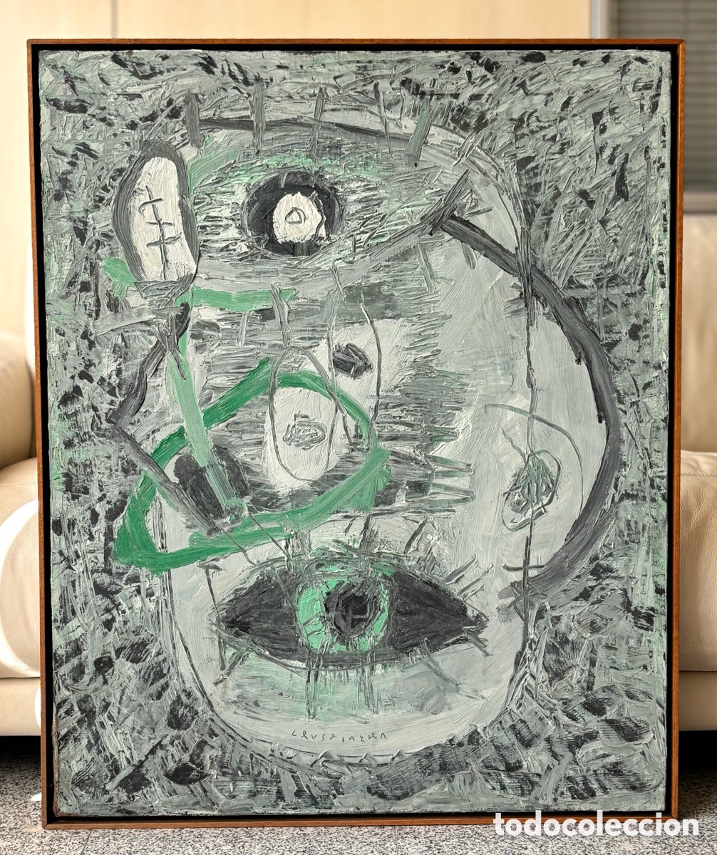 Arte: CRUSPINERA- &Oacute;LEO SOBRE TELA- cCARA ABSTRACTA