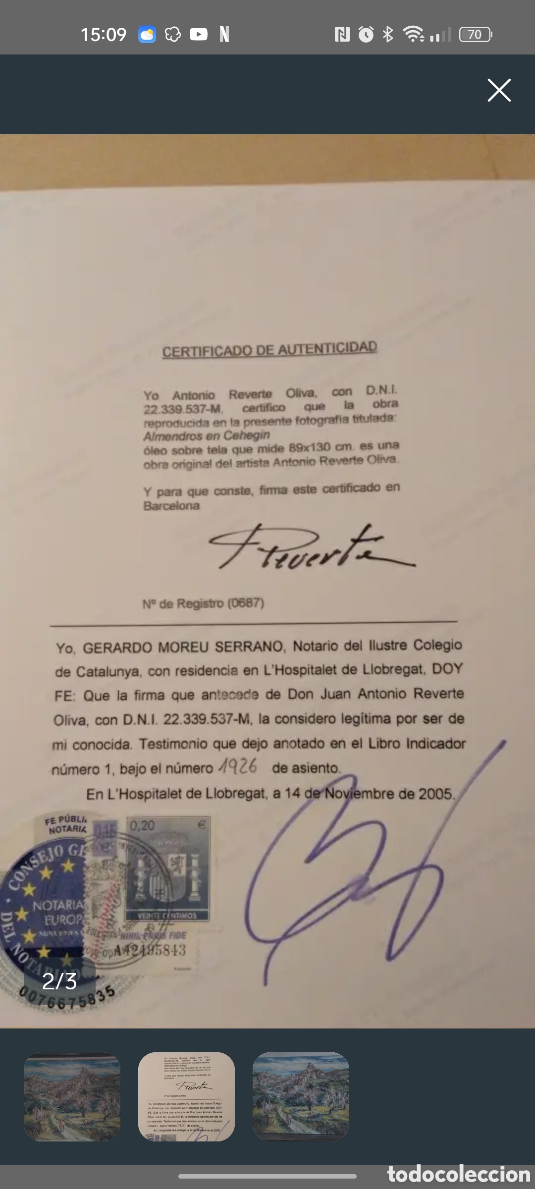 Arte: Cuadro Antonio Reverte oliva - Foto 3