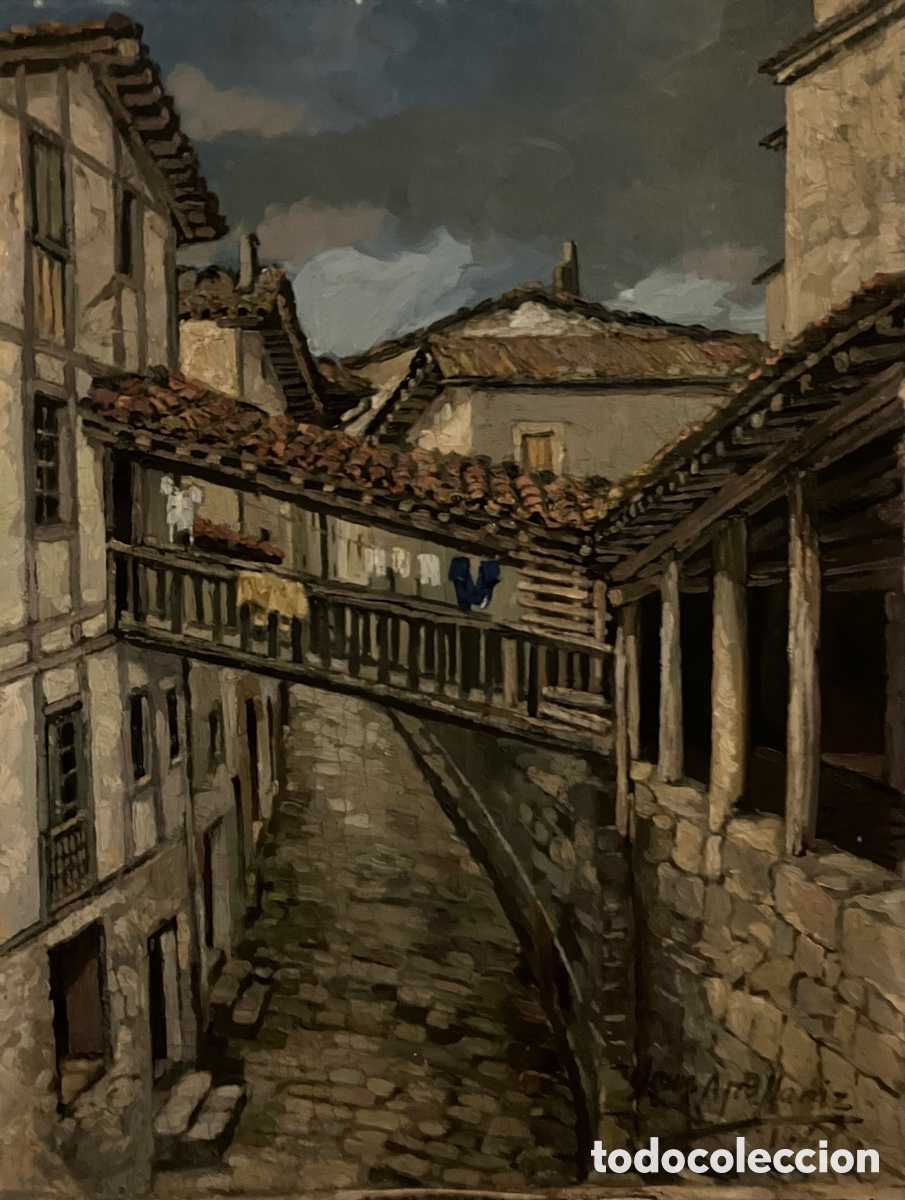 Arte: Jes&uacute;s Apellaniiz ,&oacute;leo/madera,80 x60 cent&iacute;metros