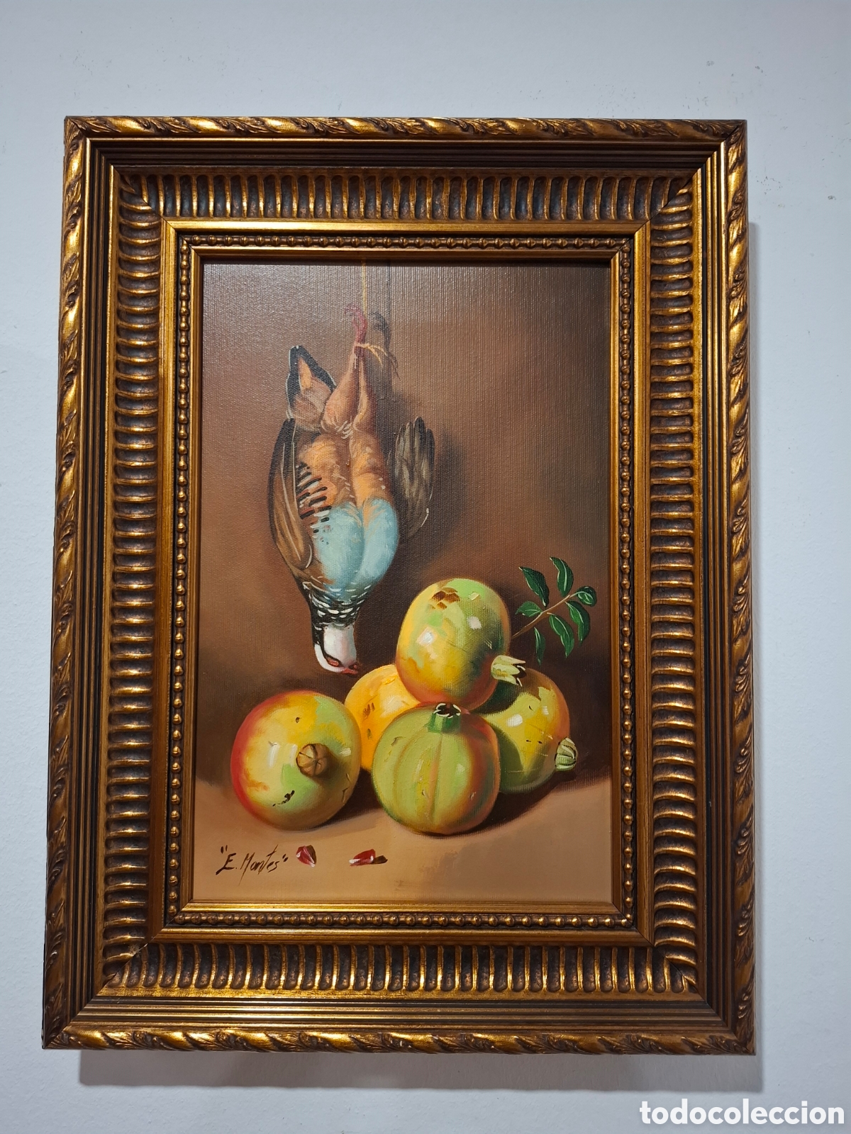 Arte: Oleo sobre lienzo de enrique monte 55x41