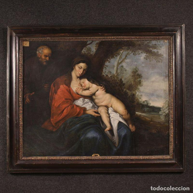 Arte: Gran pintura flamenca del siglo XVII, Descanso en la huida a Egipto.