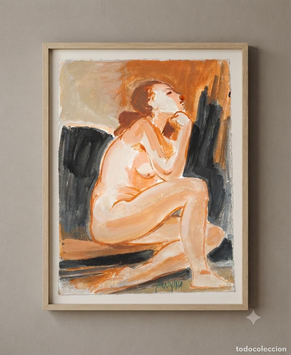 Kunst: Desnudo en naranja. Manuel Mampaso