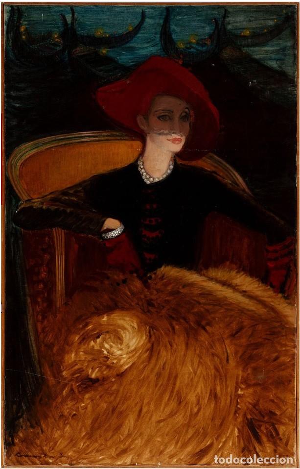 Arte: Escuela Neerlandesa. Siglo XX. &Oacute;leo sobre lienzo. Gran tama&ntilde;o