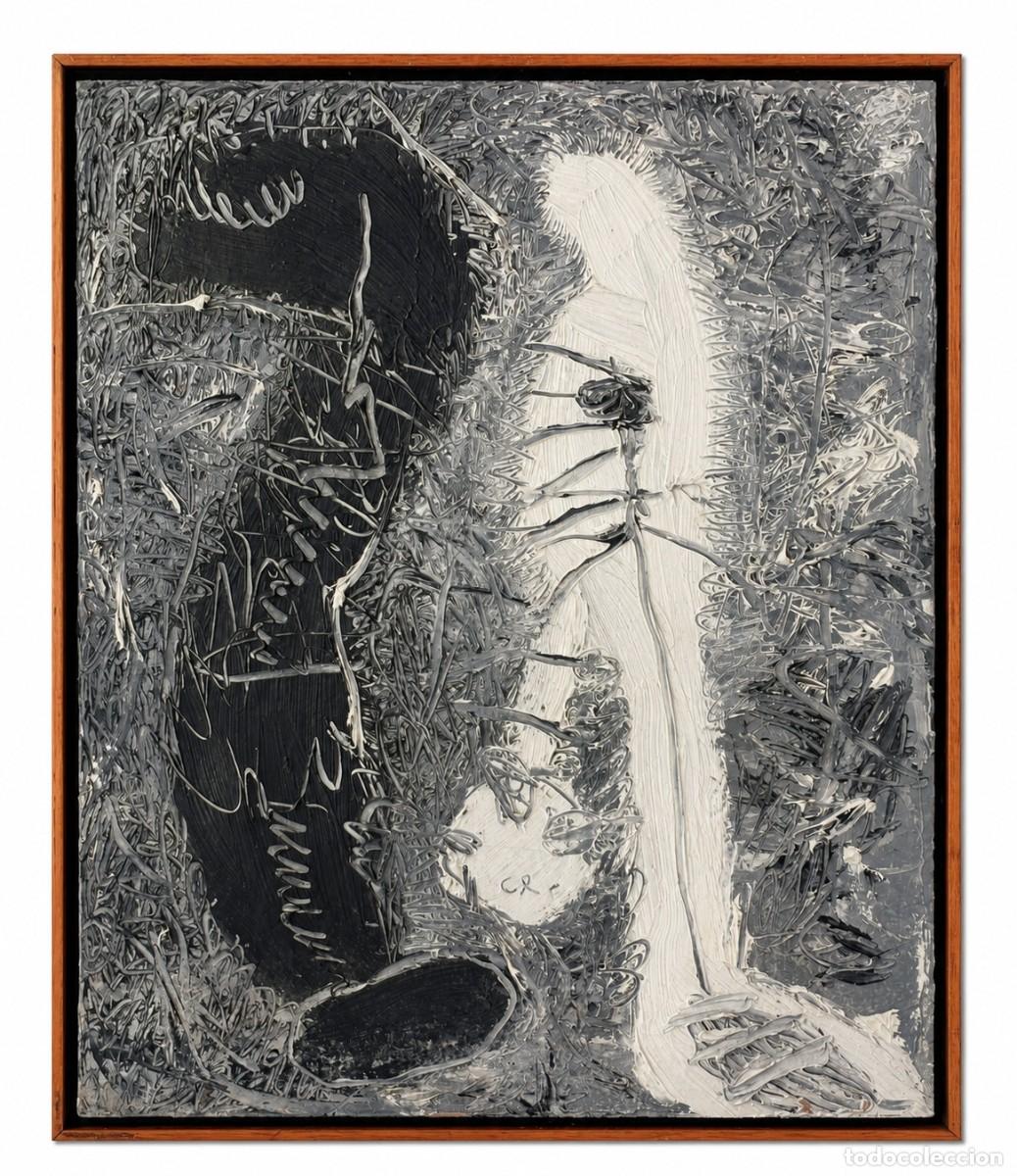 Arte: JOAN CRUSPINERA (TIANA, BARCELONA, 1945) - DESENCUENTRO - OLEO SOBRE TELA - 60 x 50 CM