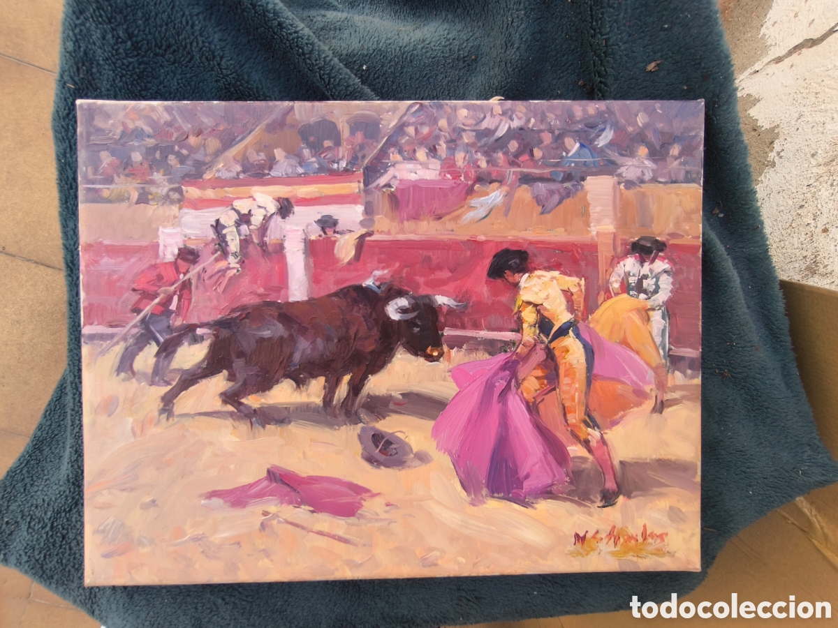 Art: Escena taurina( oleo )