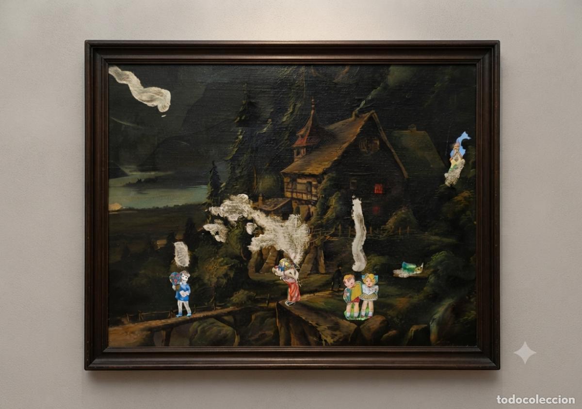 Arte: LOS CANTORES DE HISPALIS. JUAN LOMARTI. T&Eacute;CNICA MIXTA Y COLLAGE