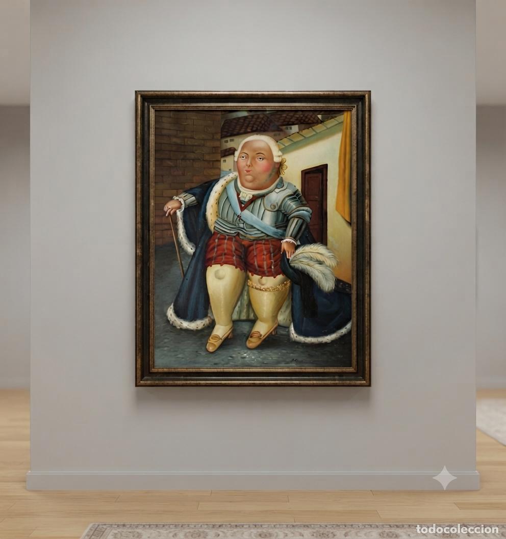 Art: Copia cuadro de Botero. Original. &Oacute;leo sobre lienzo