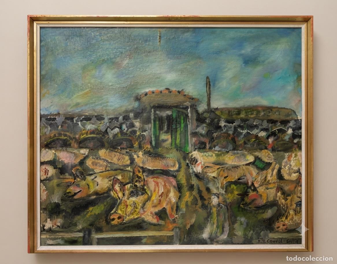 Art: COWELL SMITH. GRANJA DE CERDOS 2. O/L
