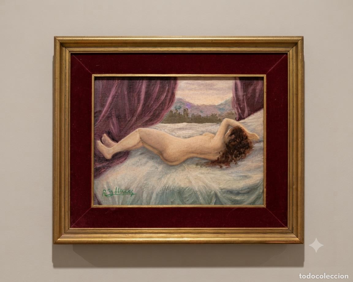 Art: YLLESCAS, R. - DESNUDO. &Oacute;LEO SOBRE LIENZO ENMARCADO