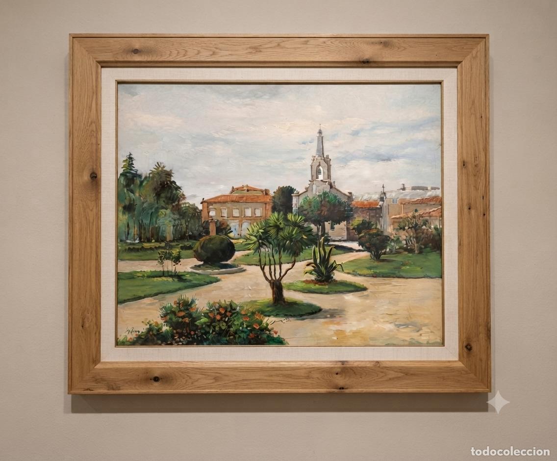 Art: Jardines. Luis Romero. &Oacute;leo sobre tabla. S. XX