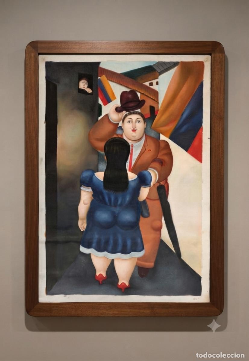 Art: Copia cuadro de Botero. Original. &Oacute;leo sobre lienzo