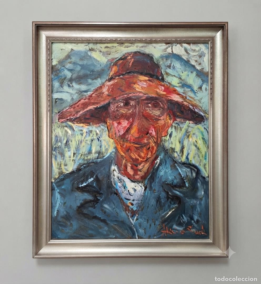 Arte: Alicia Bar&aacute;. Retrato masculino.