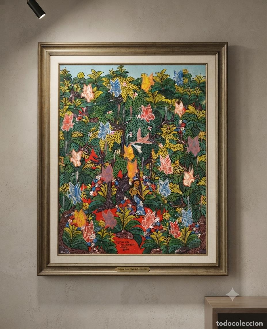 Arte: Pintura Indonesia sobre lienzo. Firmada