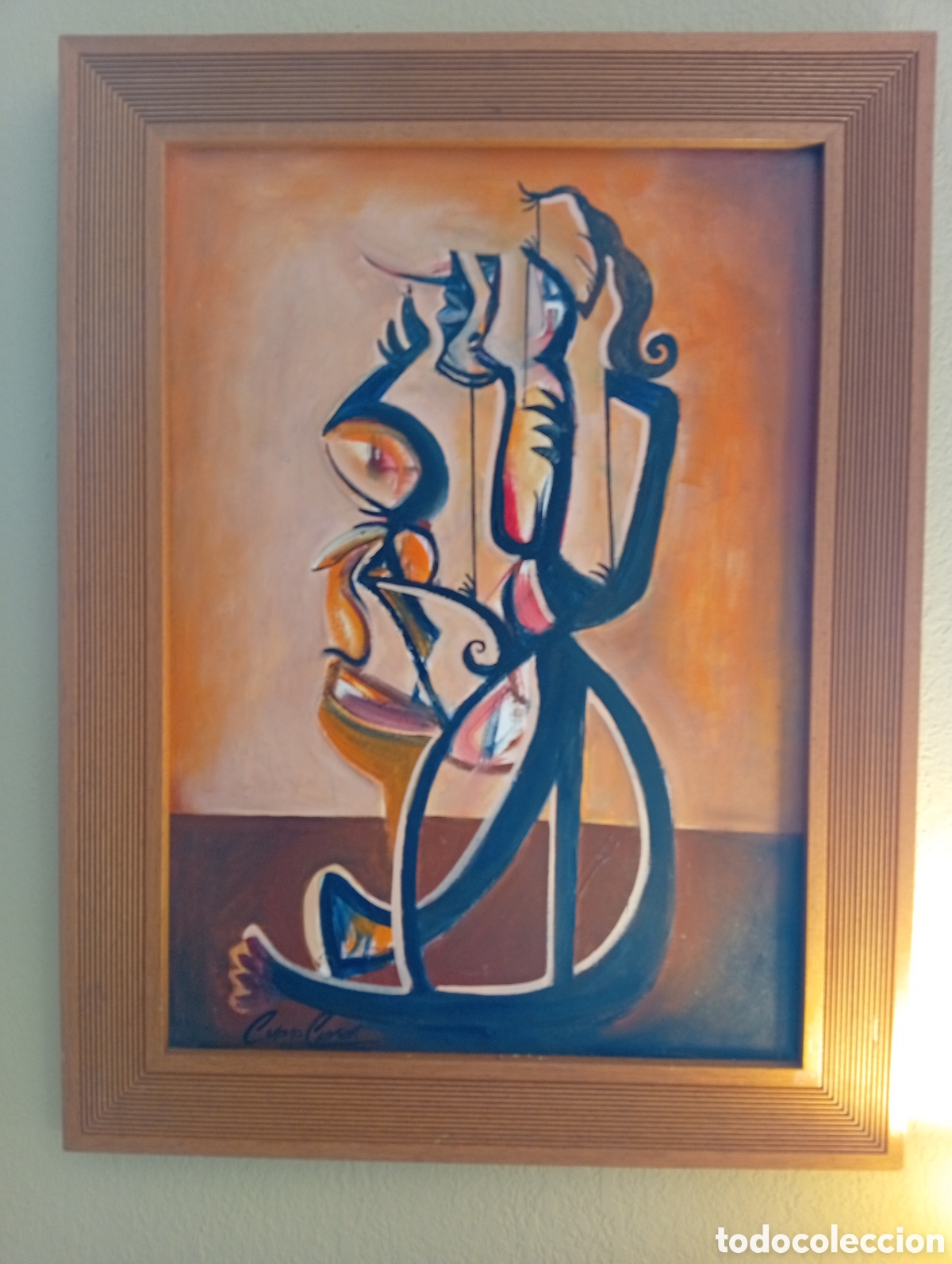 Arte: Preciosa pintura oleo lienzo del gran pintor Antonio Pessoa
